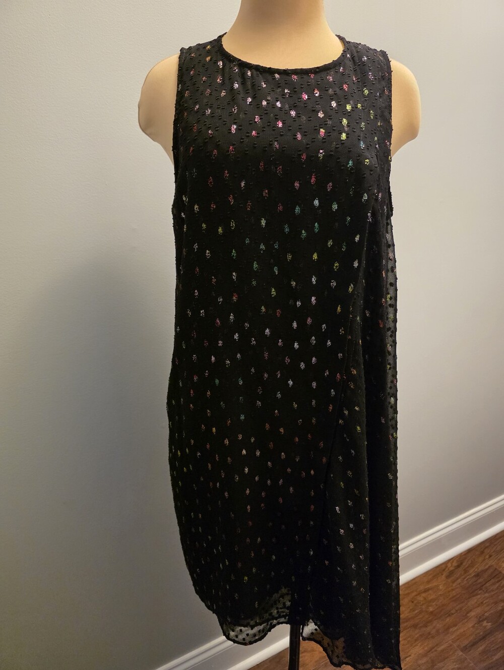 Alex Marie Cassidy Mini Rainbow Dot Dress